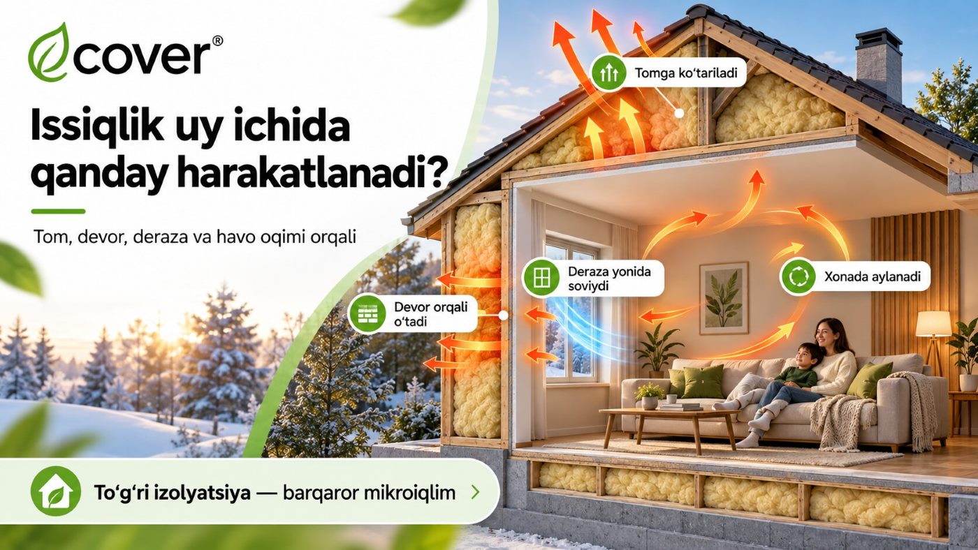 Issiqlik uy ichida qanday harakatlanadi?
